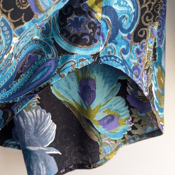 Vintage Clasile Paisley Rayon button up blouse - Picture 10 of 10